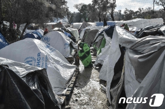 난민 캠프. <자료사진> © AFP=뉴스1