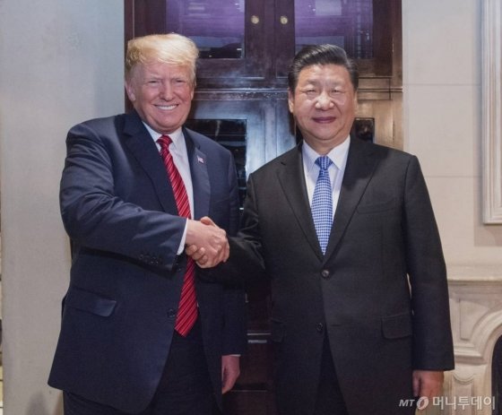 도널드 트럼프 미국 대통령과 시진핑 중국 국가주석