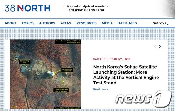 북한이 지난 7일 '중대 시험'을 수행했다고 발표한 평안북도 철산군 동창리 소재 서해위성발사장에서 이후에도 차량 등의 움직임이 포착됐다고 북한 전문 웹사이트 38노스가 12일(현지시간) 밝혔다. (38노스 홈페이지 캡처) © 뉴스1