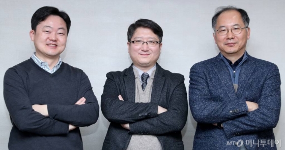 (왼쪽부터) 김창희, 김재경, 유영돈 박사/사진=이기범 기자