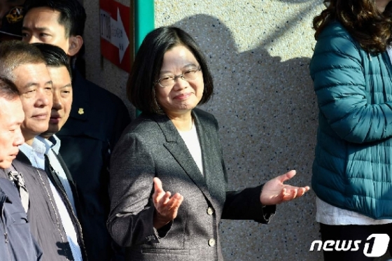 차이잉원(蔡英文) 대만 총통. © AFP=뉴스1