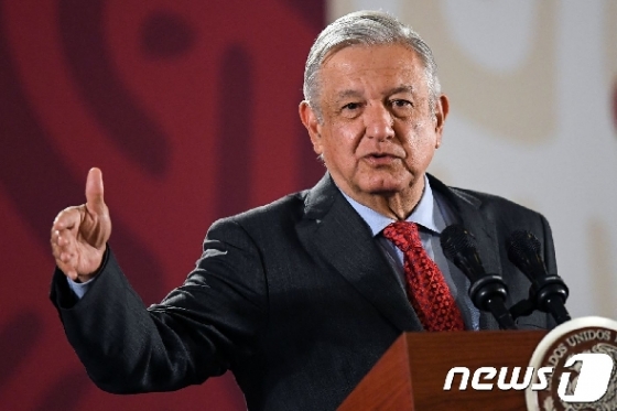 로페스 오브라도르 멕시코 대통령. © AFP=뉴스1