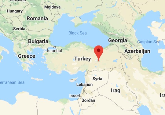 24일(현지시간) 규모 6.8의 강한 지진이 발생한 터키 동부 지점. /사진=구글지도
