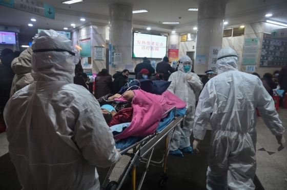 중국 우한 내 한 병원의 모습. /사진=AFP