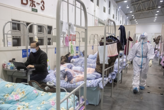 중국 우한의 한 병원 모습. /사진=AFP
