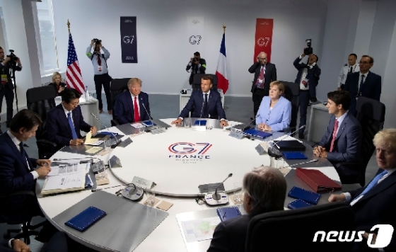 지난 2019년 8월26일 프랑스 비아리츠에서 열린 주요 7개국(G7) 정상회의/ AFP=뉴스1