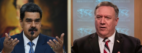 니콜라스 마두로 베네수엘라 대통령(왼쪽)과 마이크 폼페이오 미국 국무장관(오른쪽). /사진=AFP
