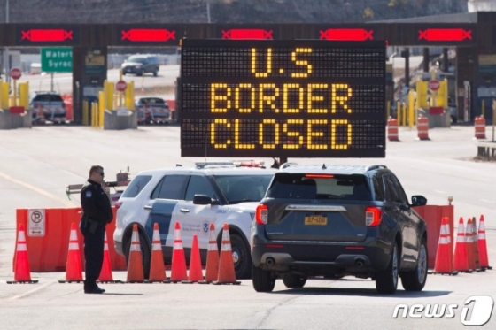 미국-캐나다 봄 여행 못 간다…국경폐쇄 또 한달 연장
