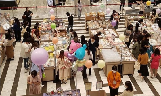 지난 5월8~14일 김해신세계백화점 다꾸페 /사진=마켓카리브 인스타그램