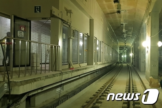 지하철 하남선(5호선 연장) 선로 모습.(뉴스1 DB) ⓒNews1