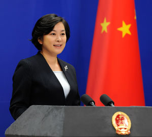 화춘잉 중국 외교부 대변인 - 중국 외교부 홈페이지 갈무리