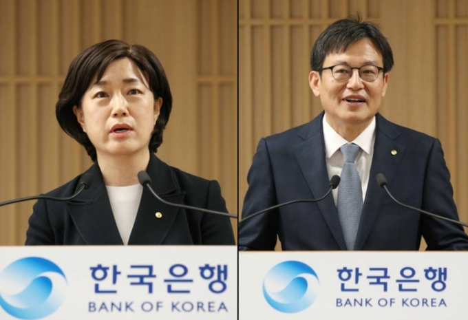 서영경 금융통화위원(왼쪽)과 주상영 금융통와위원 /사진=한국은행