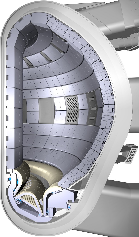 블랑켓 차폐블록이 설치된 ITER 진공용기 단면 이미지/사진=핵융합연