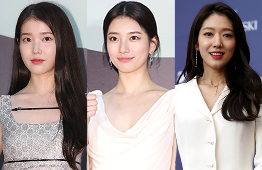 왼쪽부터 가수 겸 배우 아이유, 수지, 배우 박신혜/사진=머니투데이DB
