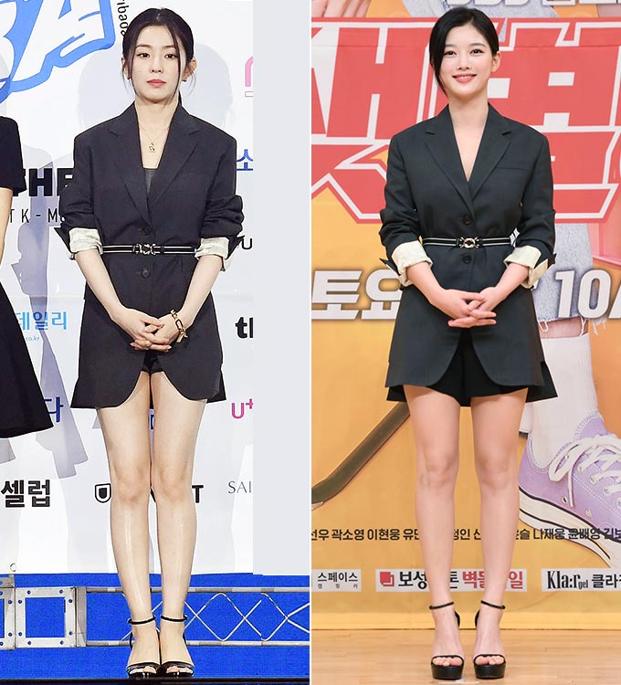 그룹 레드벨벳 아이린, 배우 김유정/사진제공=2020 소리바다 어워즈, SBS