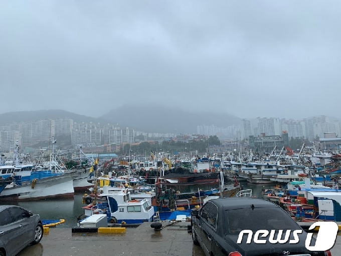 [사진] 태풍 북상 소식에 여수 국동항으로 대피한 선박들