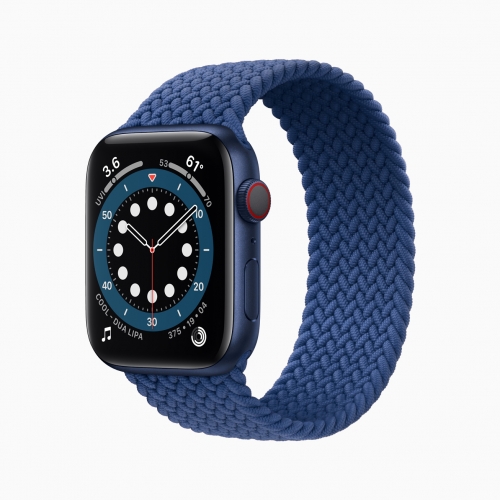 애플워치 시리즈6 블루 색상 /사진=애플