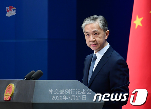 왕원빈 중국 외교부 대변인. © 뉴스1