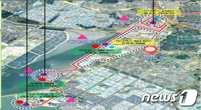 K-골든코스트는 경기 시흥시 월곶에서부터 시화MTV까지 이어지는 직선거리 10km(해안선 15km) 구간이다.(시흥시 제공) © 뉴스1