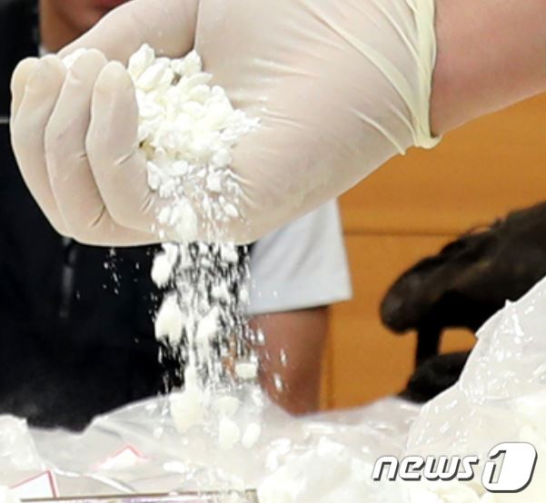 압수된 코카인. 2019.8.28/뉴스1 © News1 정진욱 기자