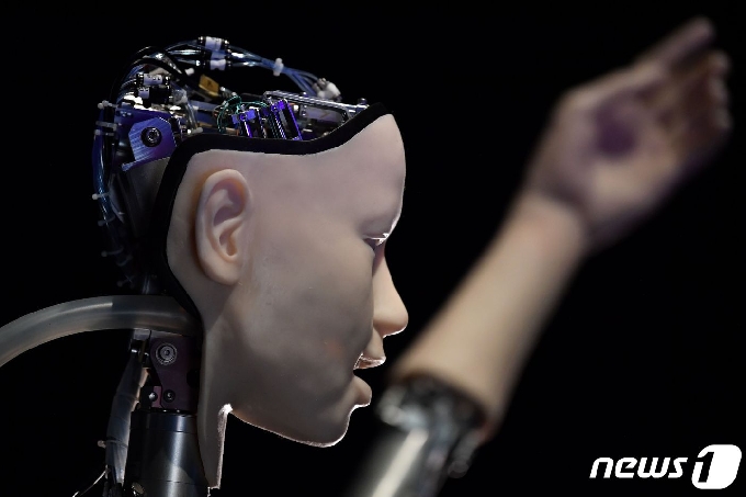인간의 얼굴 모습을 한 인공지능 로봇/AFP=뉴스1