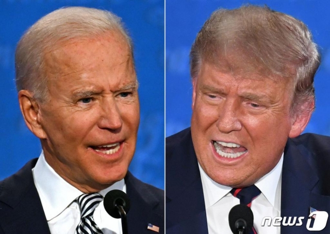 도널드 트럼프 미국 대통령(오른쪽)과 조 바이든 민주당 대선 후보/사진=AFP=뉴스1
