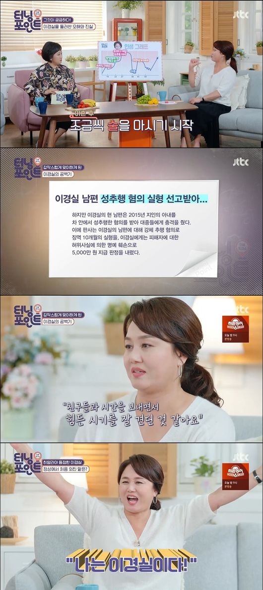 개그우먼 이경실/사진=JTBC '인생토크쇼 터닝포인트' 방송 화면 캡처