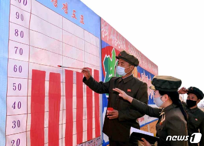 [사진] 북한, 함북 복구 나선 제2수도사단 평양시당위원회대대 독려