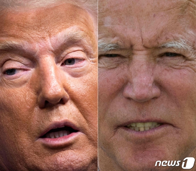 도널드 트럼프 미국 대통령(왼쪽)과 조 바이든 민주당 후보 <자료사진> © AFP=뉴스1