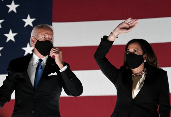 조 바이든 미국 대통령 당선인과 카멀라 해리스 부통령 당선인 /사진=AFP