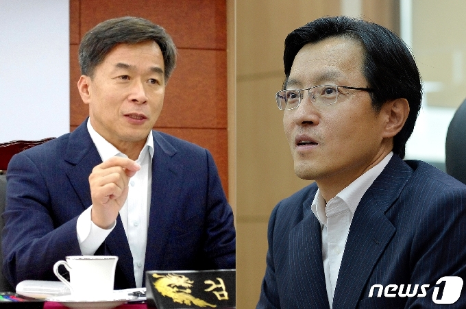 김경수 전 대구고검장(왼쪽)과 강찬우 전 수원고검장./ © 뉴스1