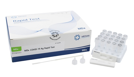 신종 코로나 항원 신속 진단키트(제품명: MDx COVID-19 Ag Rapid Test)/사진제공=메디안디노스틱