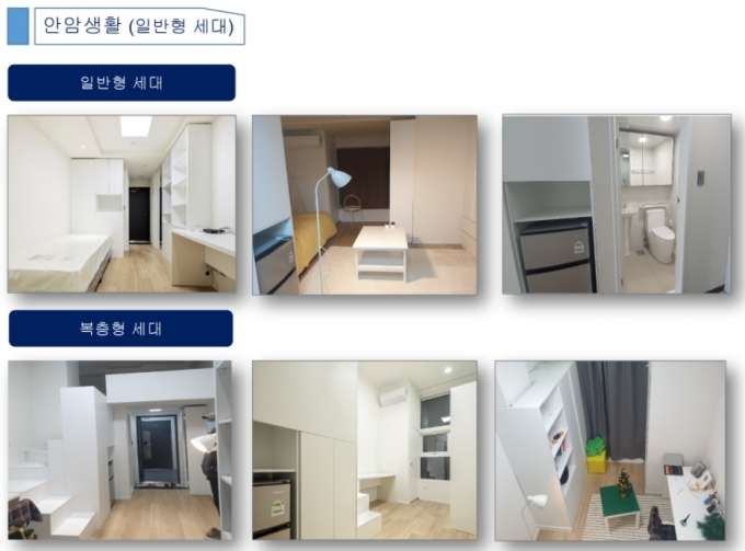 LH(한국토지주택공사)가 공급하는 청년 맞춤형 공유주택 '안암생활' 내부 모습 /사진=LH제공