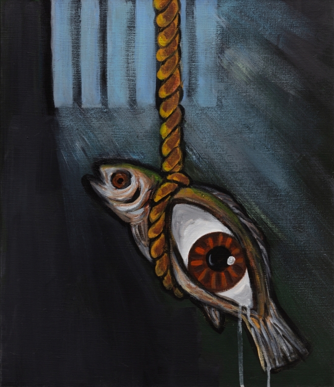 Ϸ, (Torture, 2020), Acrylic on canvas, 53x46cm. /=īƮ