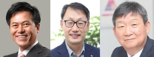 왼쪽부터 박정호 SK텔레콤 사장, 구현모 KT 대표, 황현식 LG유플러스 사장