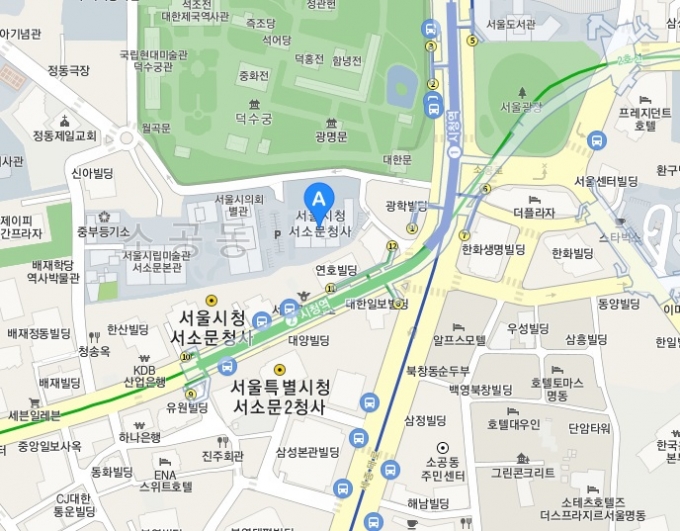서울시청CNG충전소(A 표시 지점) 위치도. /사진=카카오맵