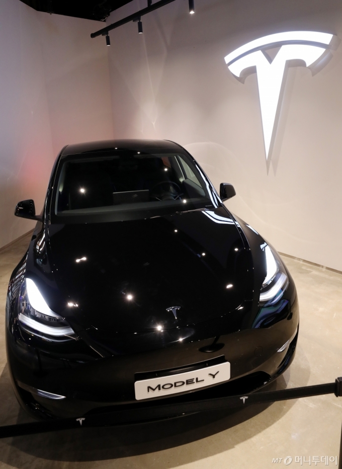[사진]국내 공개된 테슬라 신차 '모델 Y'