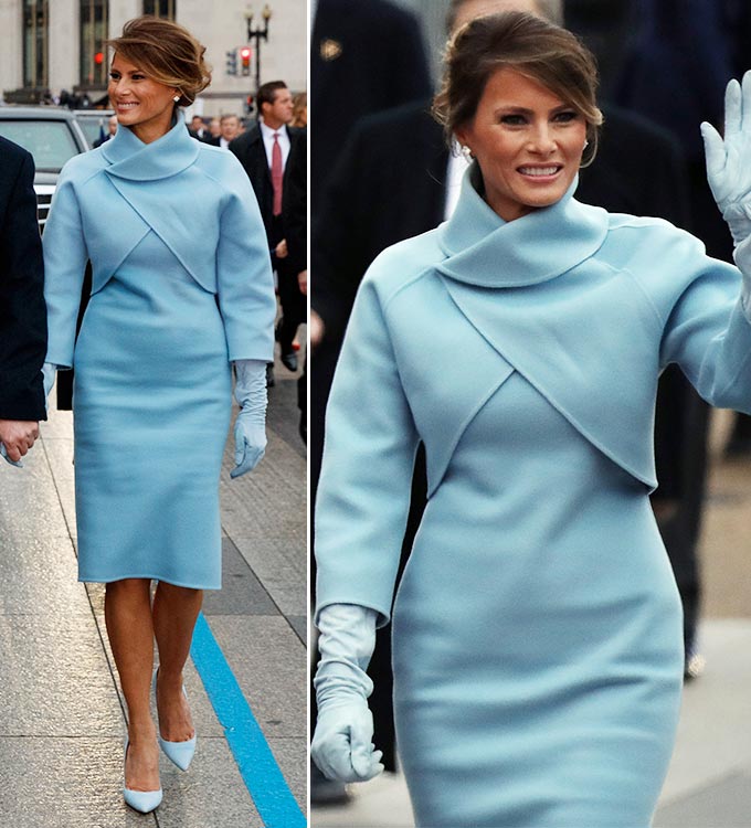 도널드 트럼프 전 미국 대통령의 부인 멜라니아 트럼프 여사가 4년 전 대통령 취임식에 참석하던 모습/사진=AFP/뉴스1