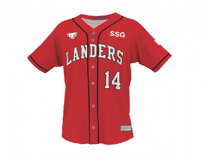 야구팬 등이 합성한 신세계그룹 새 야구단의 가상 유니폼. 유력하게 거론되는 'SSG랜더스' 팀명이 적혀있다. /사진=온라인 커뮤니티