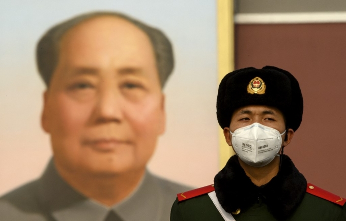 천안문에 걸린 마오쩌둥 초상화 /사진=AFP