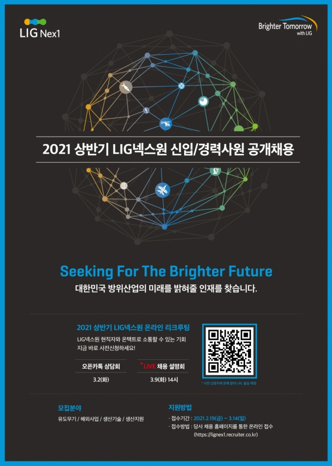 LIG넥스원 2021년 상반기 신입,경력사원 공개채용 리플렛/자료제공=LIG넥스원