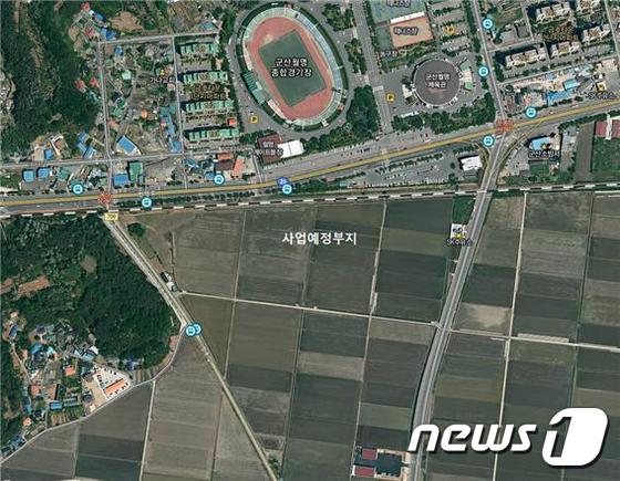 군산전북대병원이 들어설 군산시 사정동 일원 부지.© News1