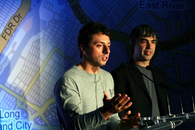 세르게이 브린(왼쪽)과 래리 페이지 구글 공동 창업자 /사진=afp