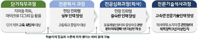 마이스터대 교육과정 흐름도.(교육부 제공) © 뉴스1