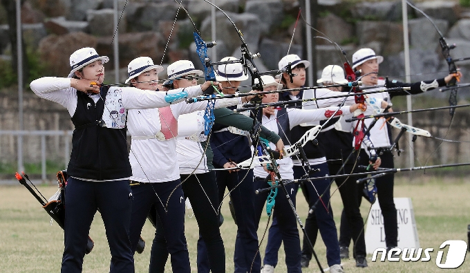 [사진] 양궁, 도쿄 올림픽 출전을 위한 최종관문