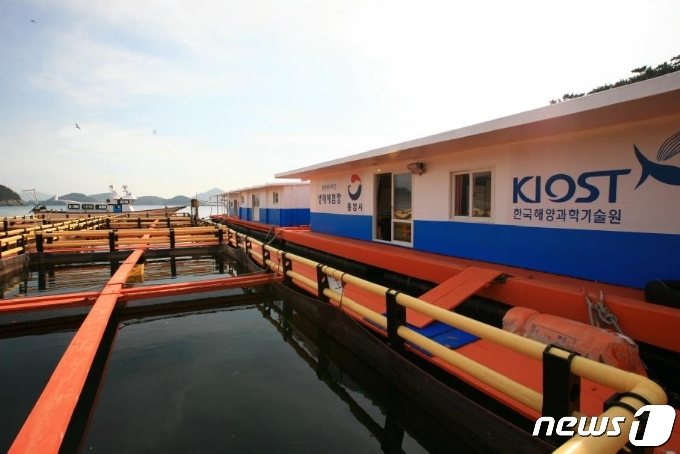 통영해양과학기지 바다목장 전경.© 뉴스1