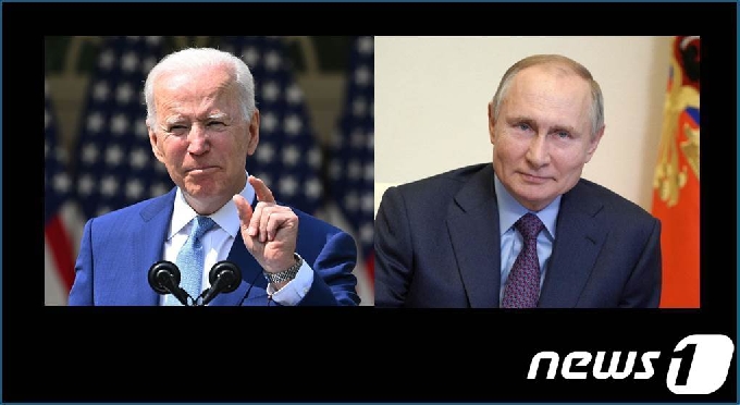 조 바이든 미국 대통령(왼쪽)과 블라디미르 푸틴 러시아 대통령. © AFP= 뉴스1