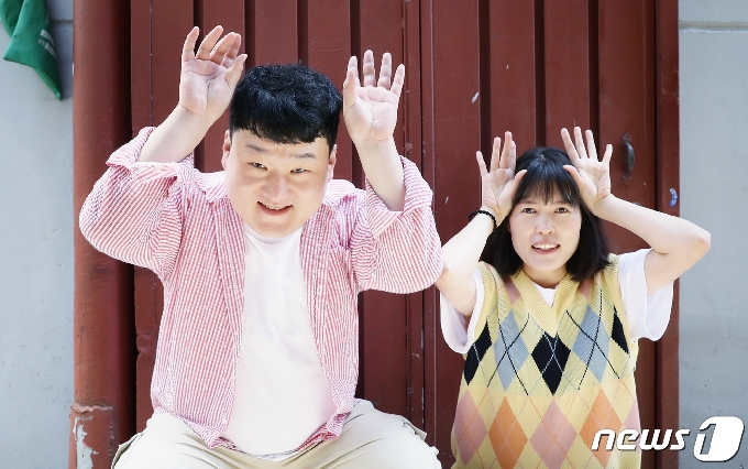 개그맨 부부 배정근 김단하(오른쪽) © News1 권현진 기자