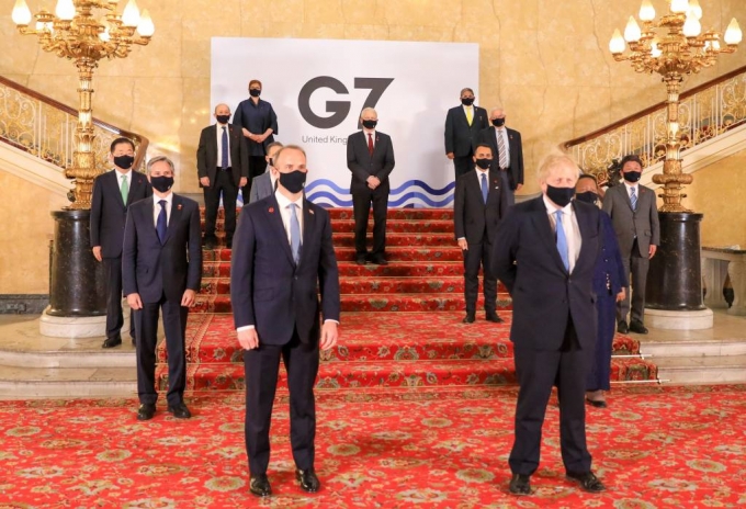  [=ý]  = G7 ܱ ȸ    湮 ǿ ܱ  5(ð)   ̱ , ױ ù̾ Ϻ ܹ ѹ ܱ ȸ ϰ ִ. (=ܱ  ĸó) 2021.05.05. photo@newsis.com *Ǹ  DB 