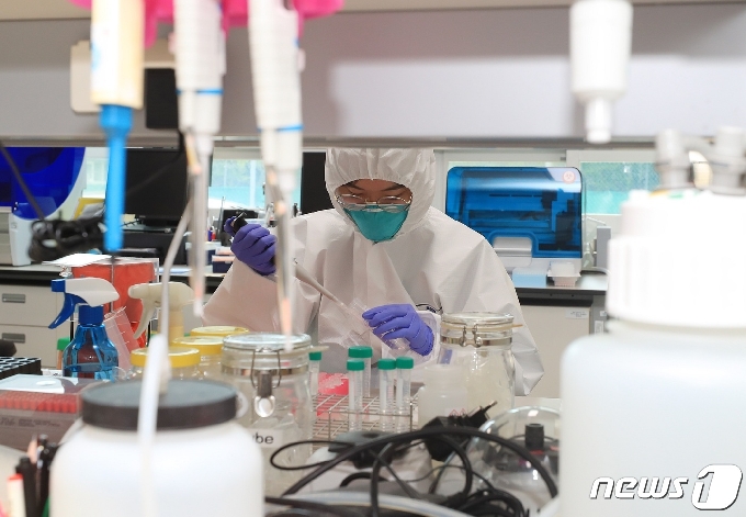대전시가 코로나19 백신 항체 걷사를 진행하고 있다.(대전시 제공)© 뉴스1